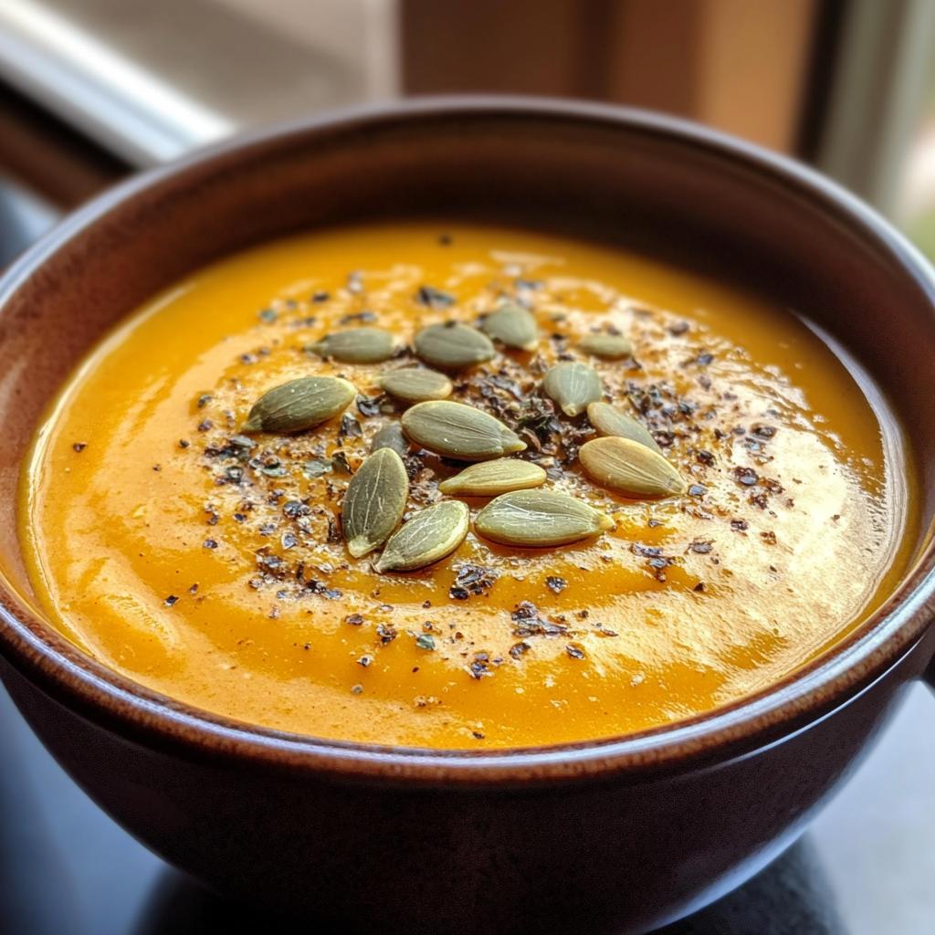 Pompoensoep met geroosterde pitten - detail 1
