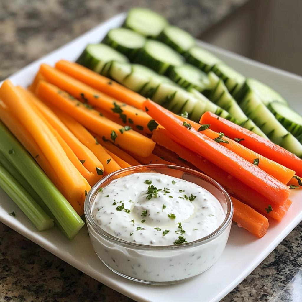 Rauwkost met yoghurtdip (dipglaasje) - detail 1