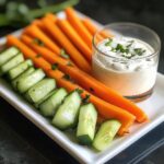 Rauwkost met yoghurtdip (dipglaasje)