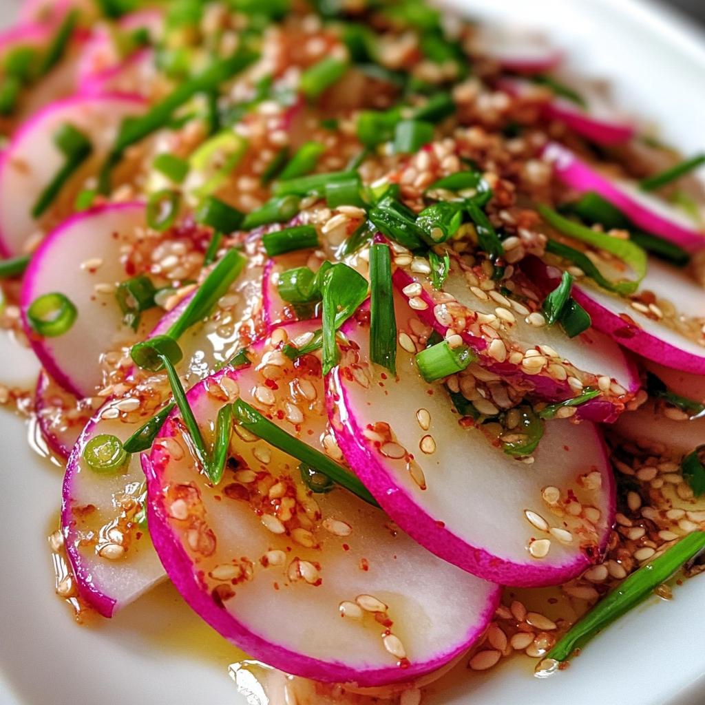 Rettich-sesamsalade met ponzu