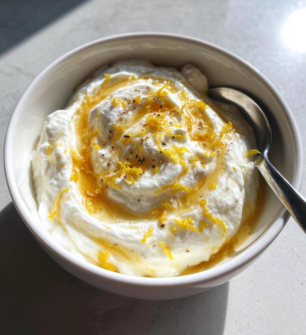 Ricotta met citroen-honing