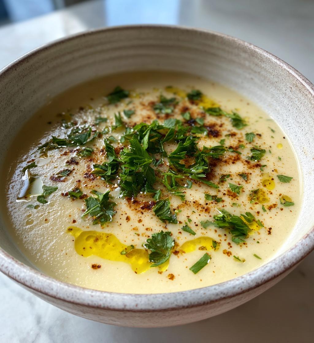 Romige aardpeer soep