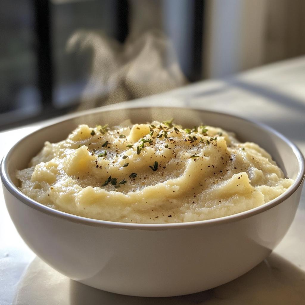 Romige bloemkoolpuree