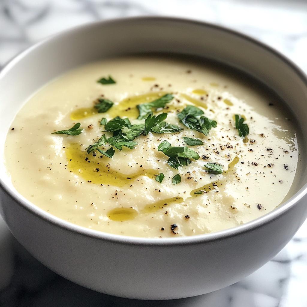 Romige bloemkoolsoep