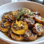 Romige knoflookchampignon met tijm