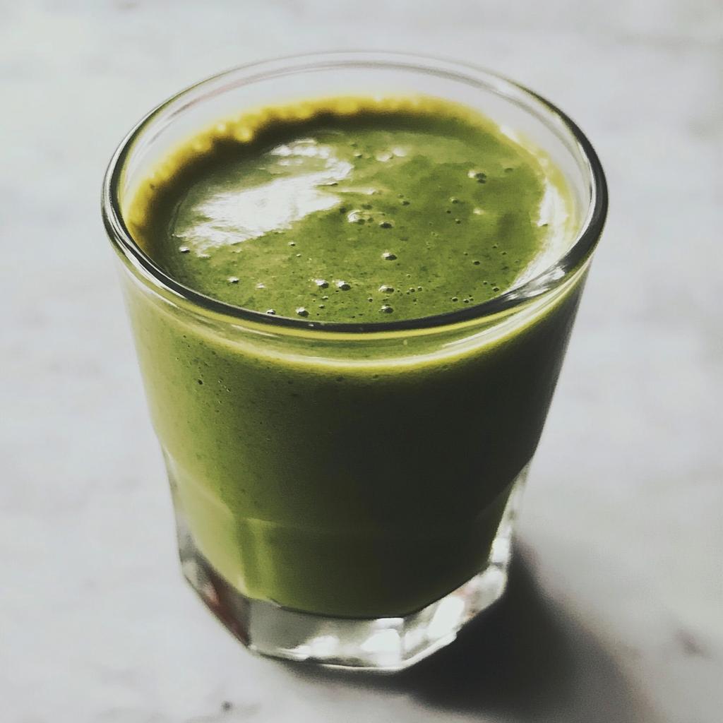 Romige-spinazie shot