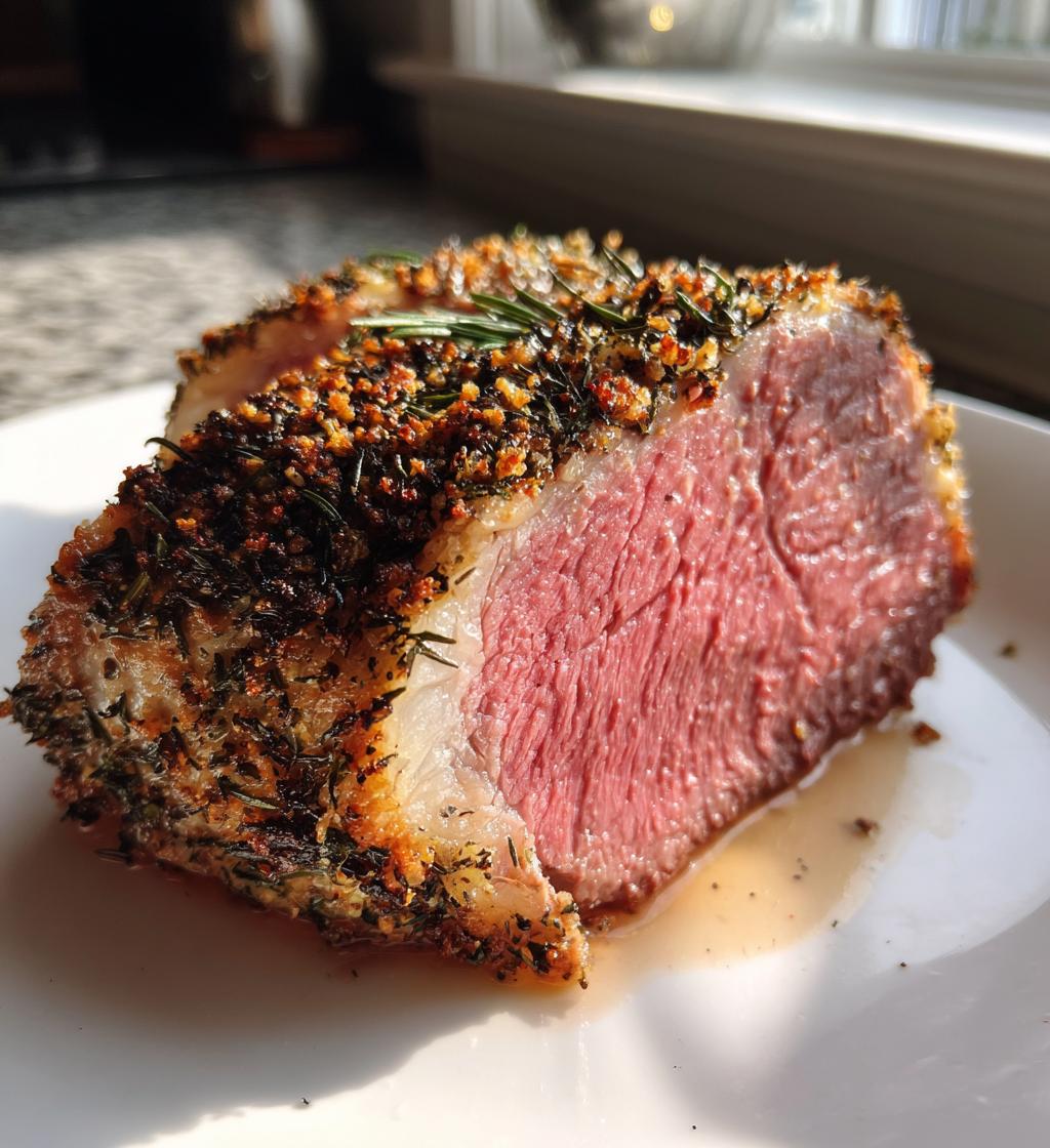 Rosbief met kruidenkorst
