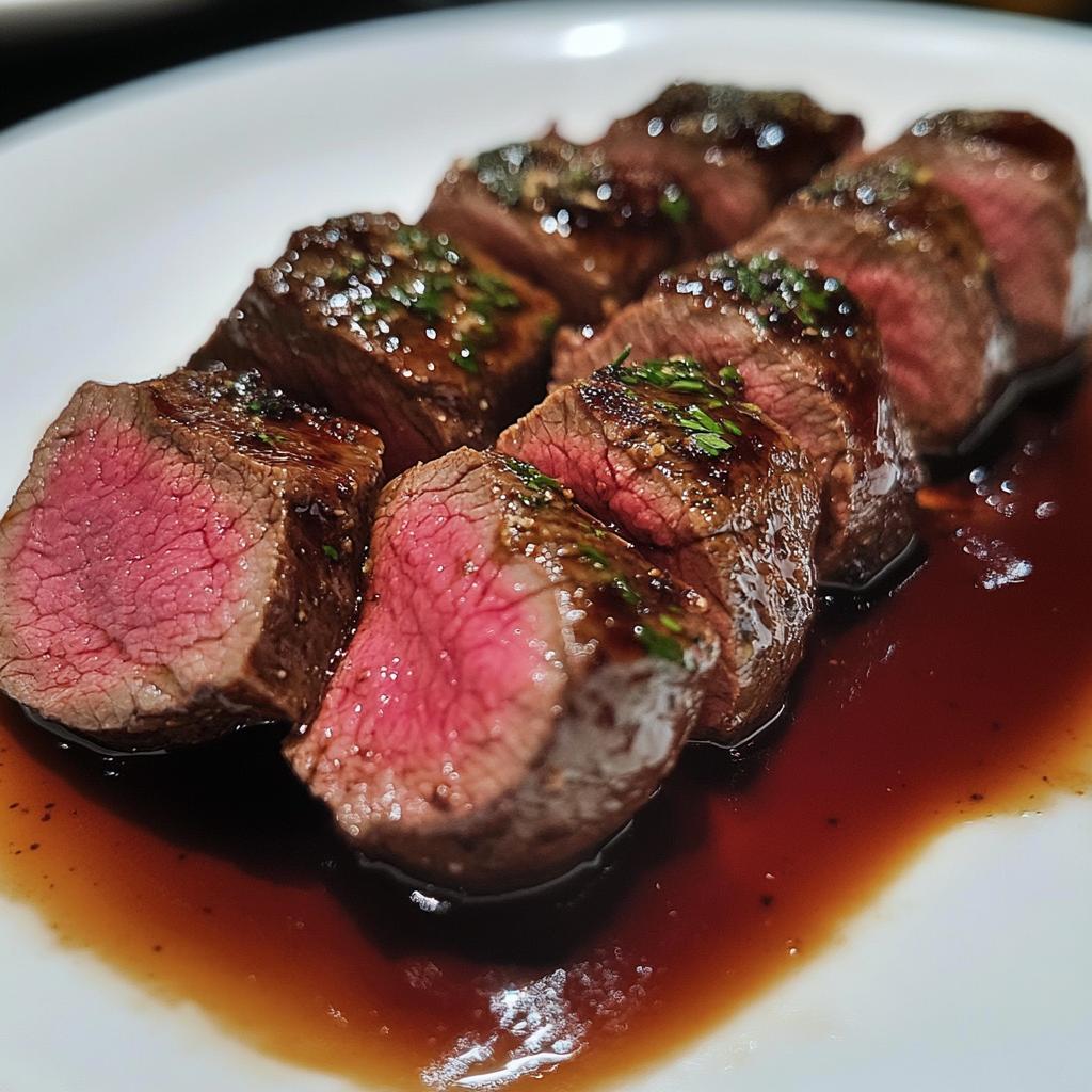 Runderfilet met kruidige jus