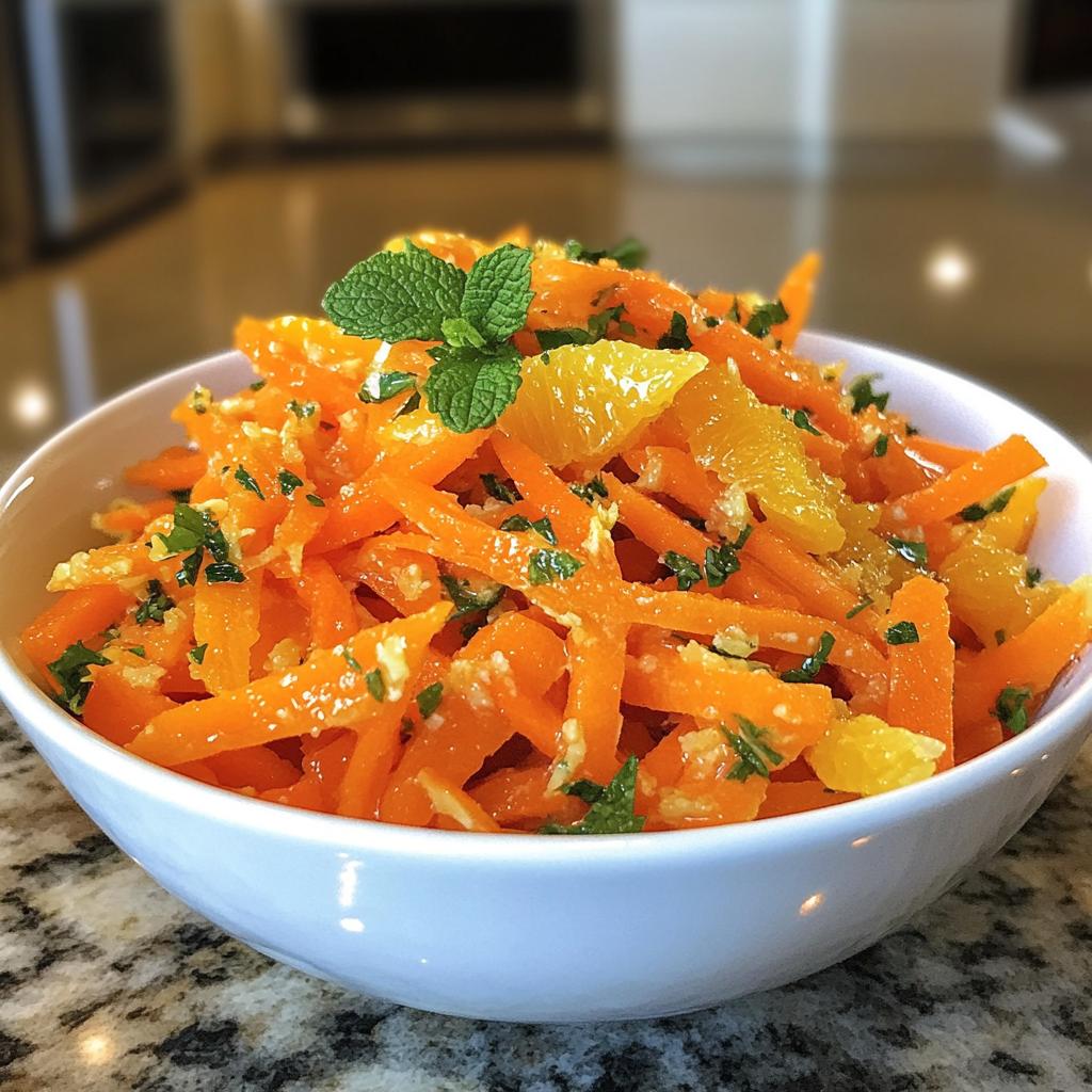 Salade van wortel en sinaasappel - detail 1