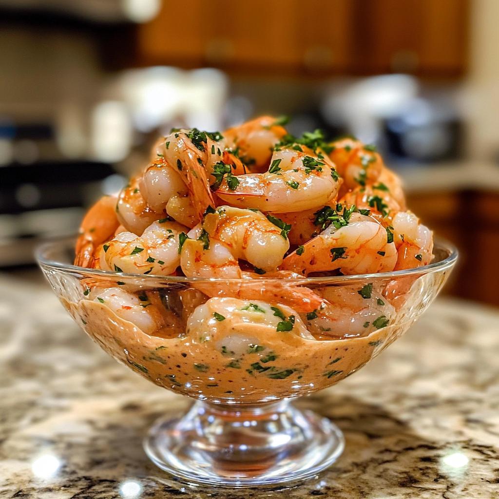 Scampi-cocktail met pittige cocktailsaus - detail 1