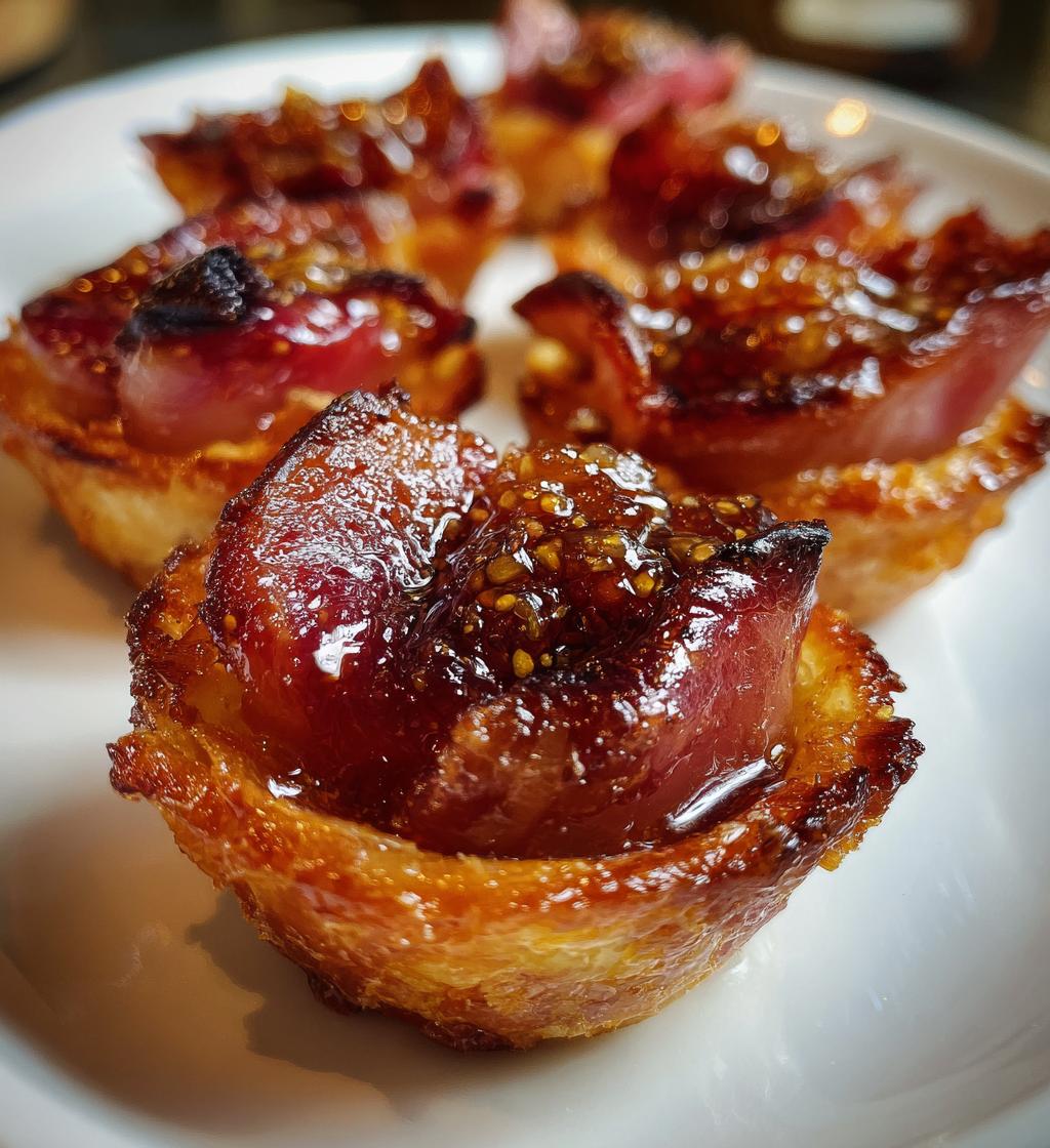 Serranoham cups met vijgencompote - detail 1