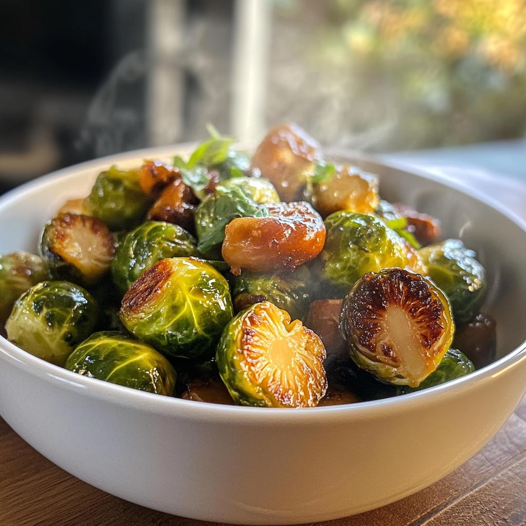 Spruitjes met kastanjes - detail 1