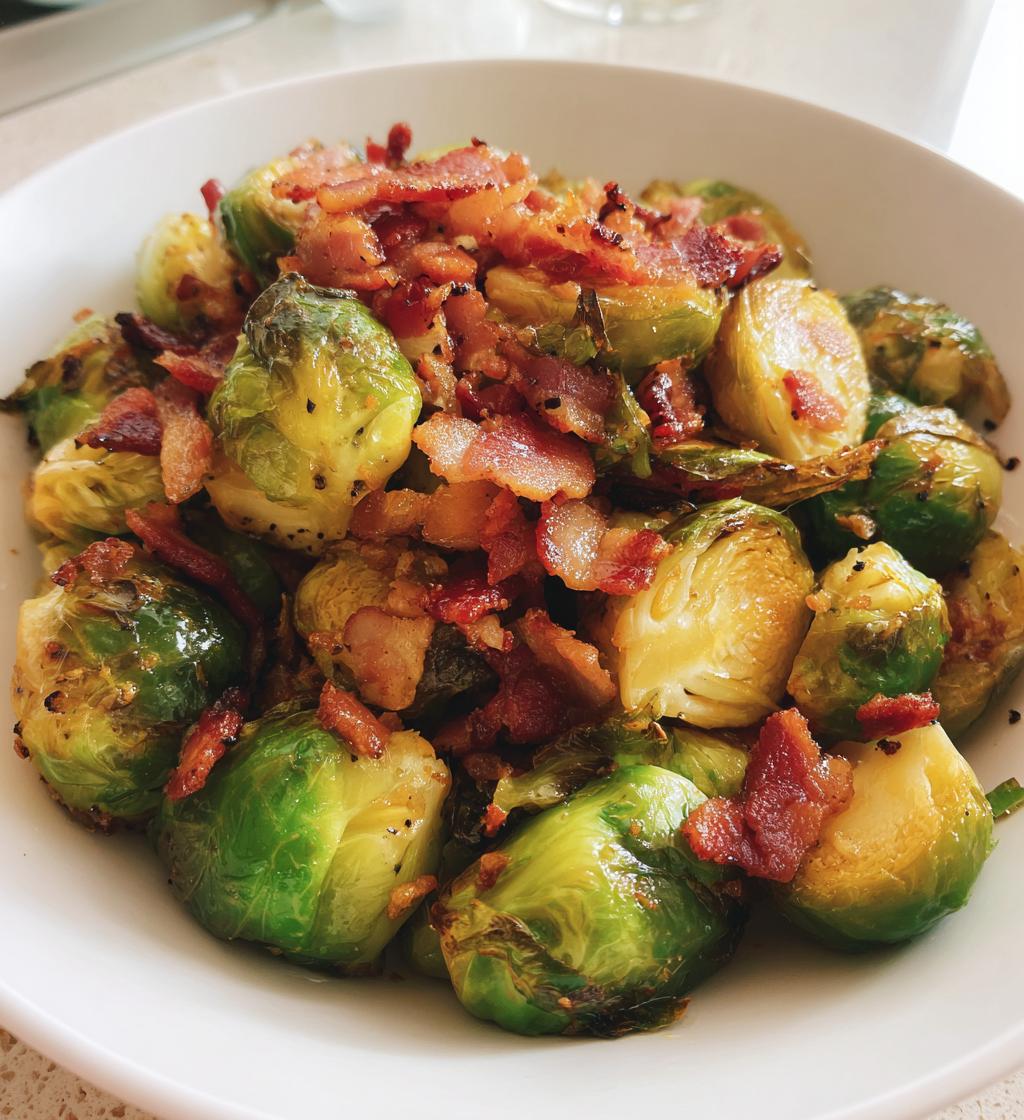 Spruitjes met spekreepjes