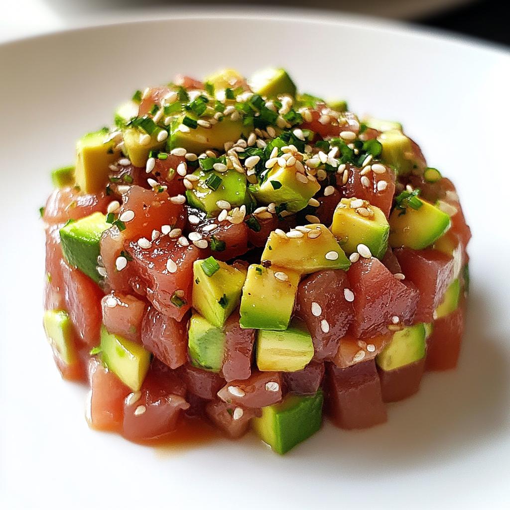 Tonijntartaar met sesam en sojasaus - detail 1