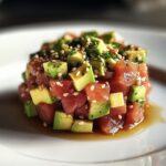 Tonijntartaar met sesam en sojasaus