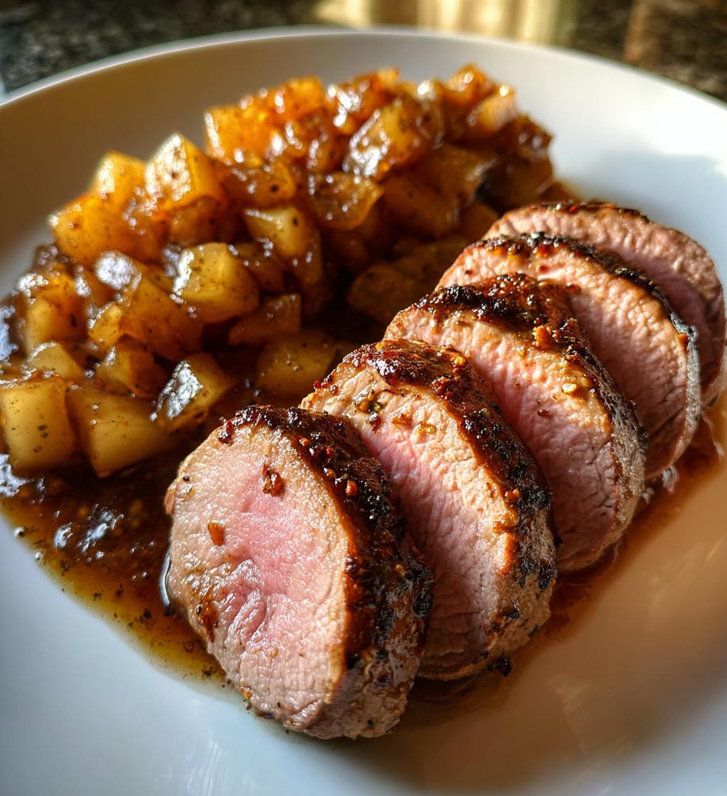 Varkenshaas met appelcompote - detail 1