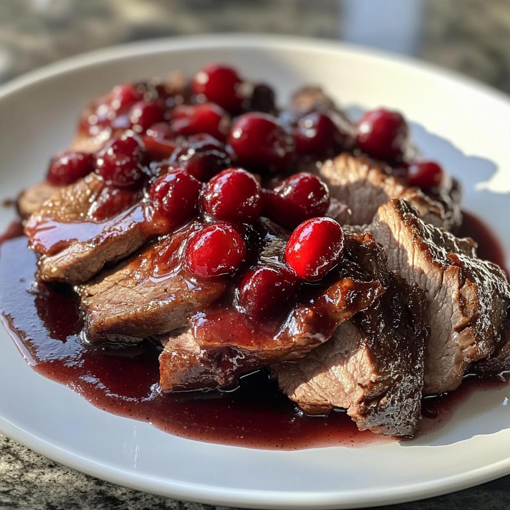 Wildzwijn met cranberrysaus - detail 1