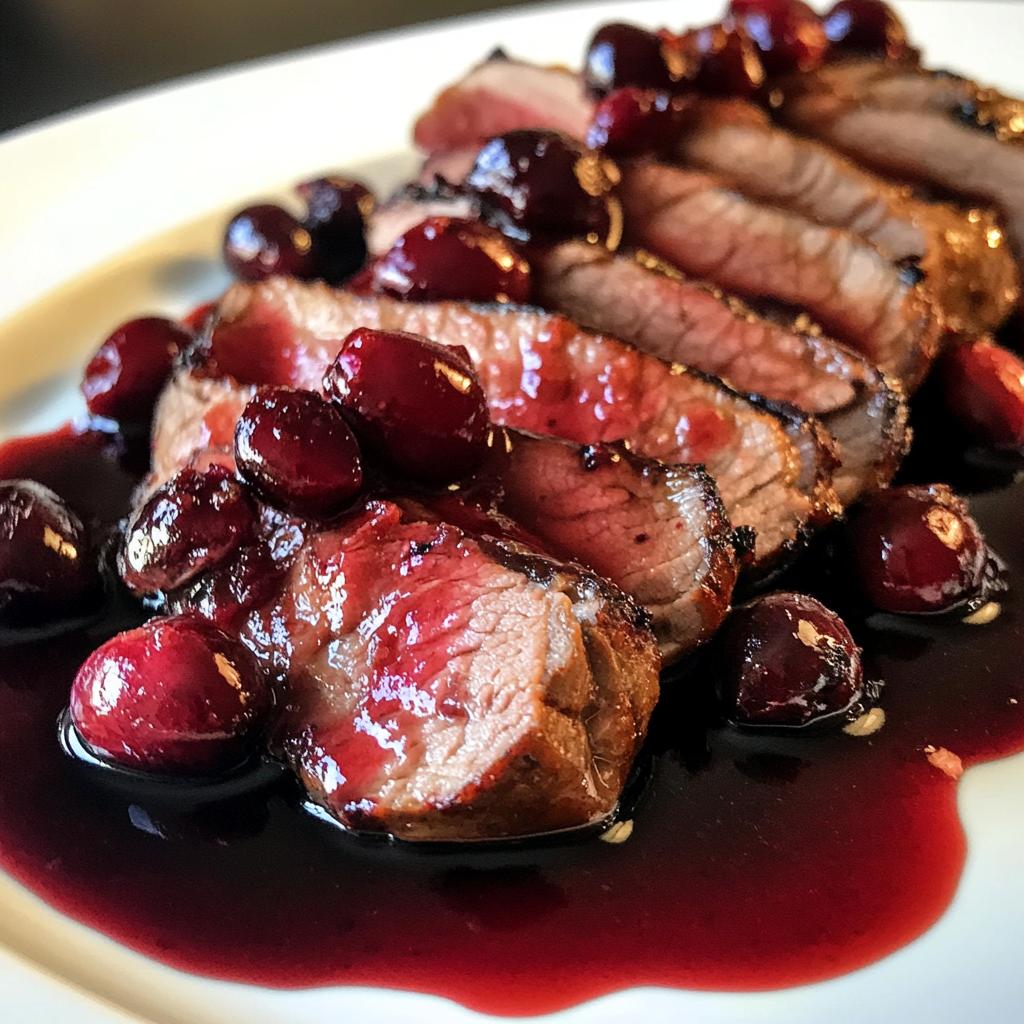 Wildzwijn met cranberrysaus