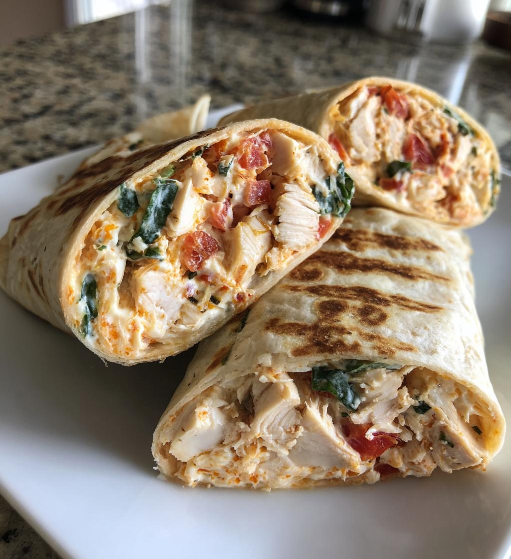 Wraprolletjes met kip en roomkaas - detail 1