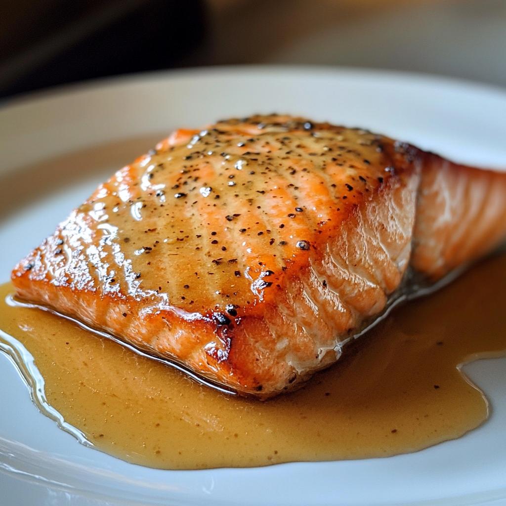 Zalm met honingmosterdsaus