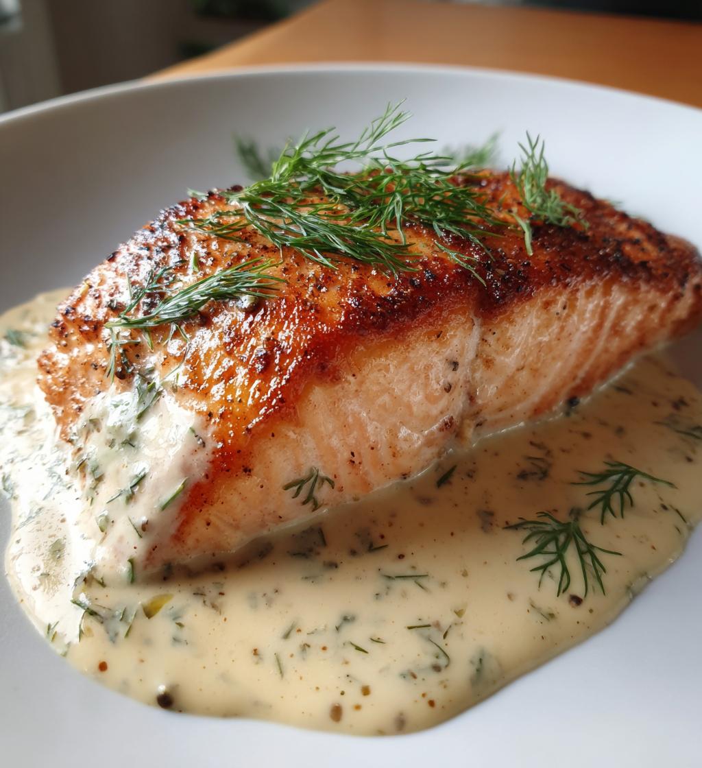 Zalm met roomsaus