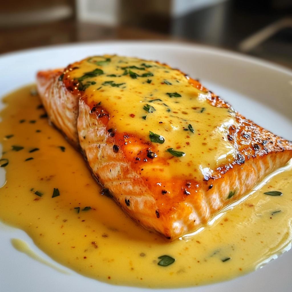 Zalmfilet met saffraansaus - detail 1