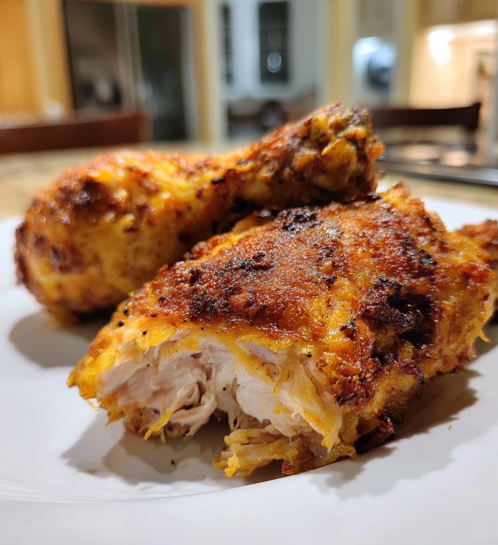 air fryer chicken legs bone in crispy - detail 1