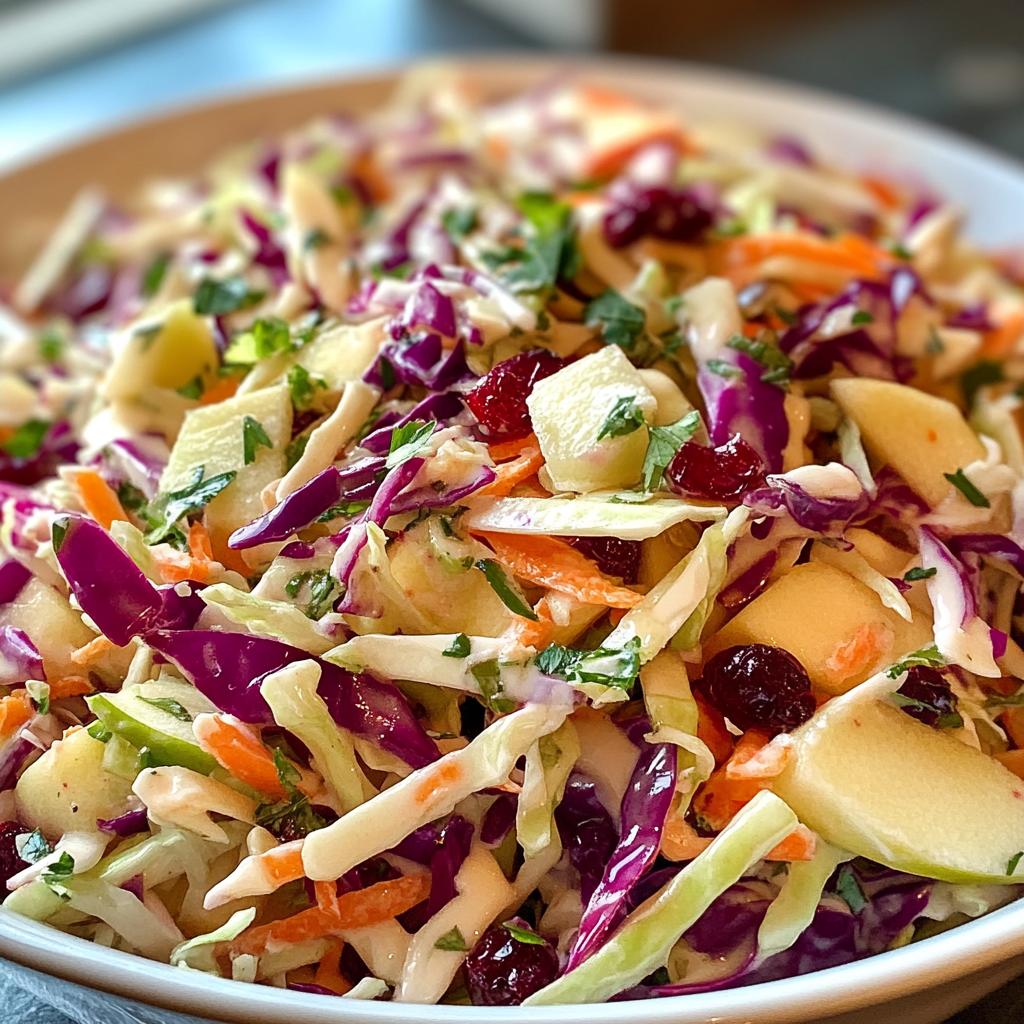apple cranberry coleslaw