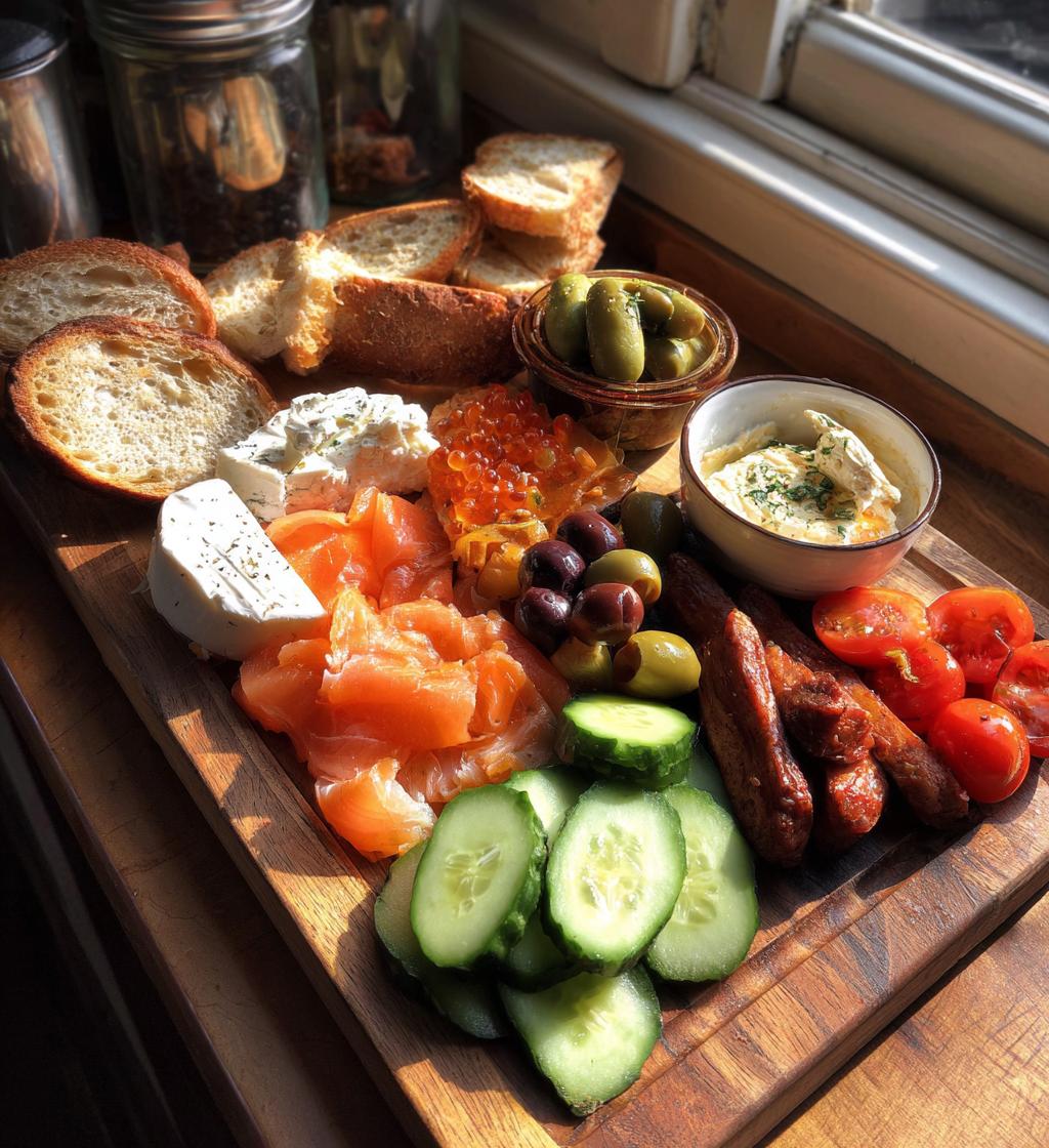 borrelplank hapjes koud