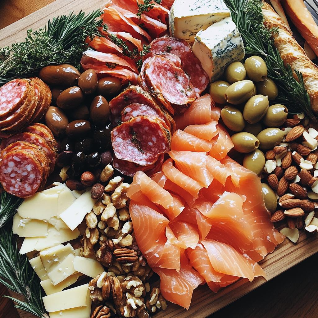 borrelplank kerst - detail 1