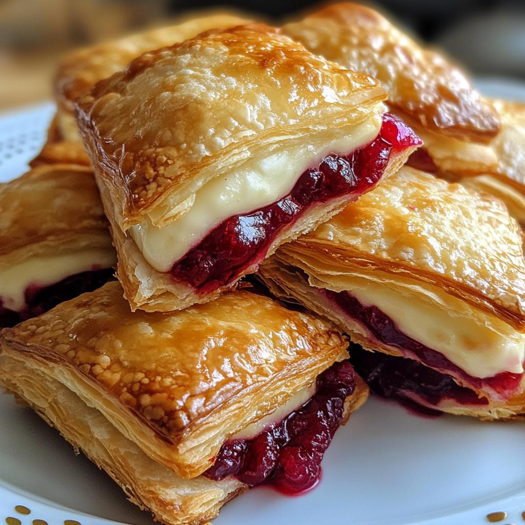 brie and cranberry bites