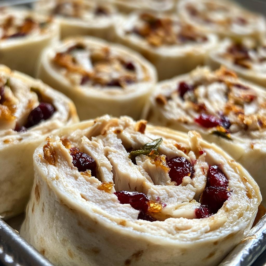 chicken cranberry pinwheels