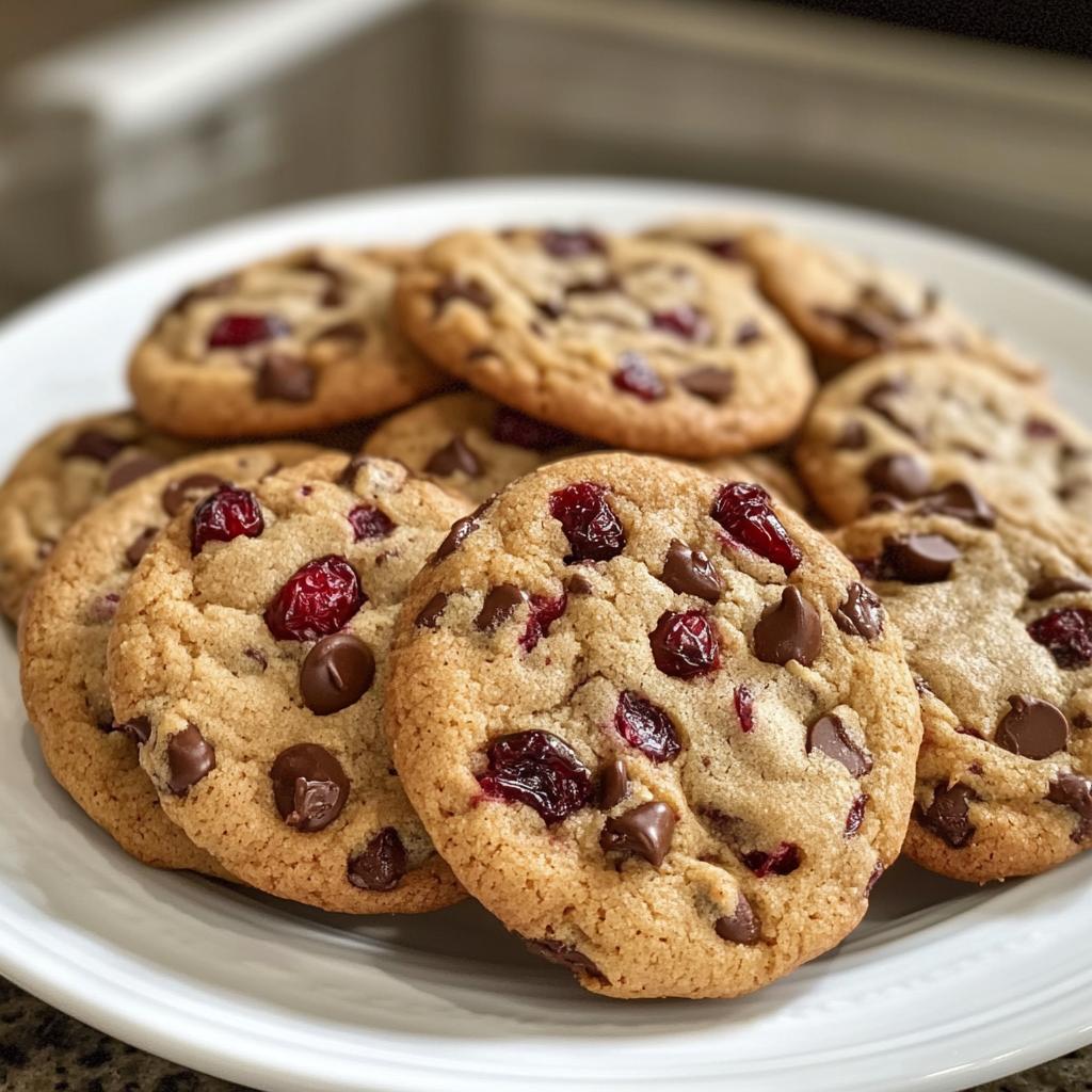 chocolate cranberry cookies