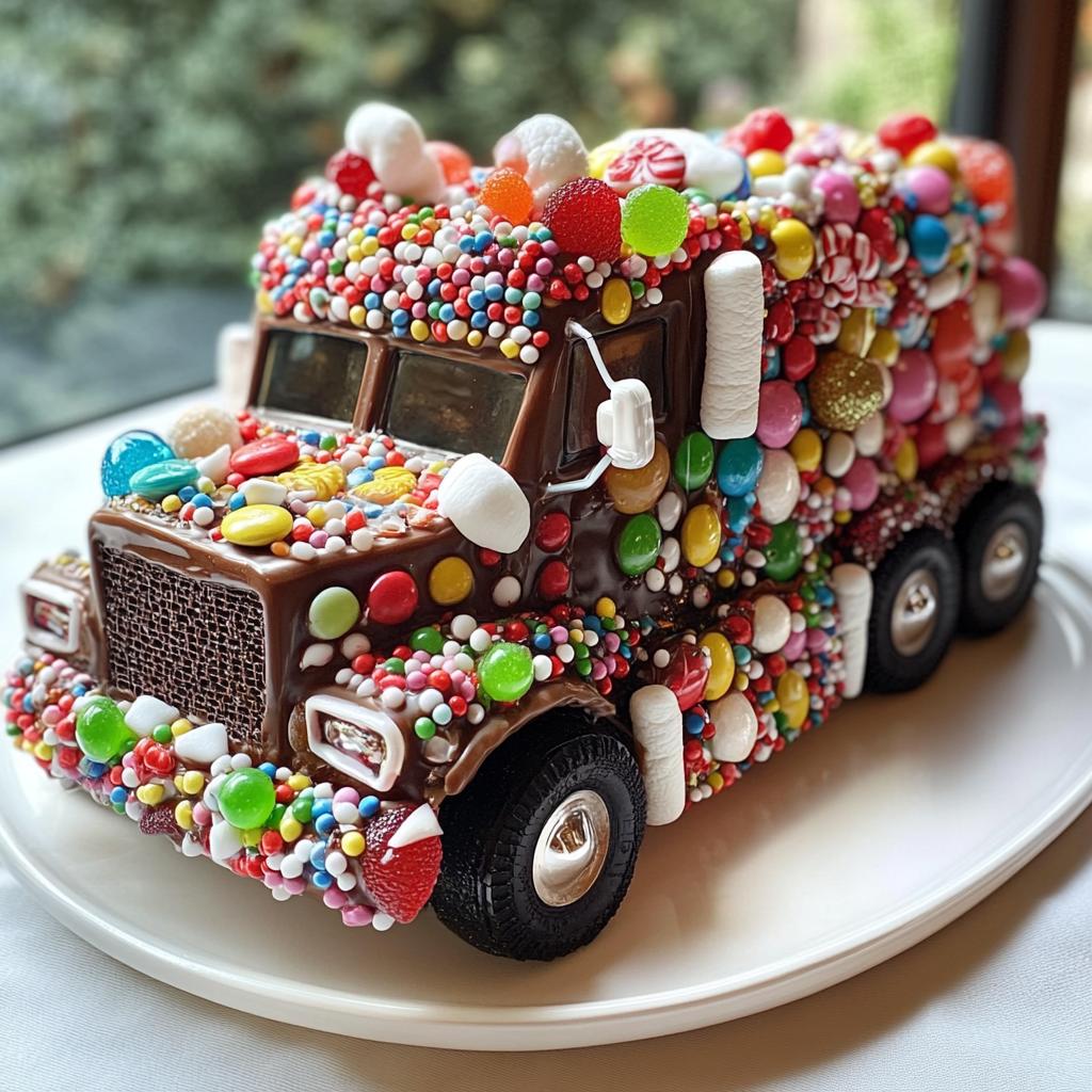 christmas candy semi truck