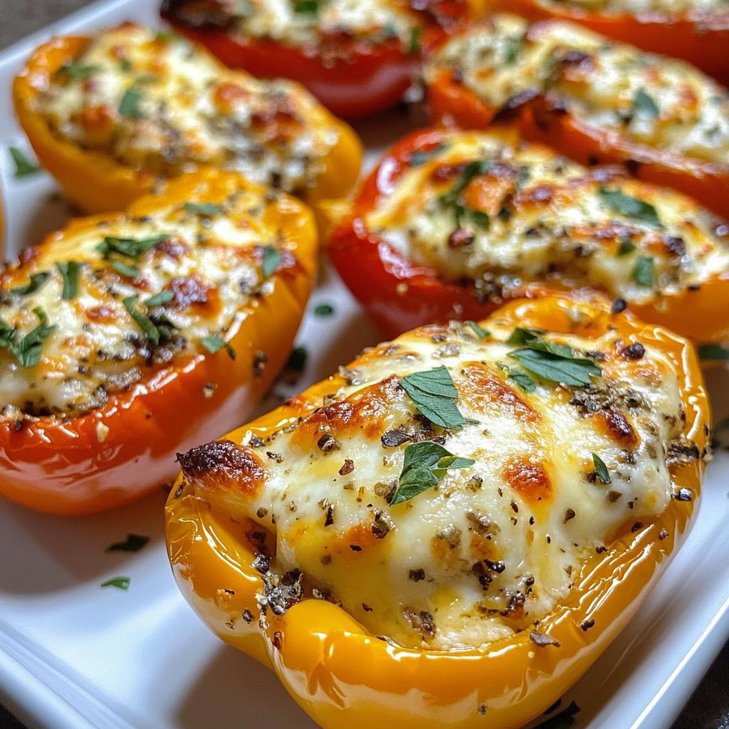 cream cheese stuffed mini peppers - detail 1