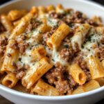 creamy ground beef pasta