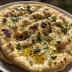 homemade garlic naan