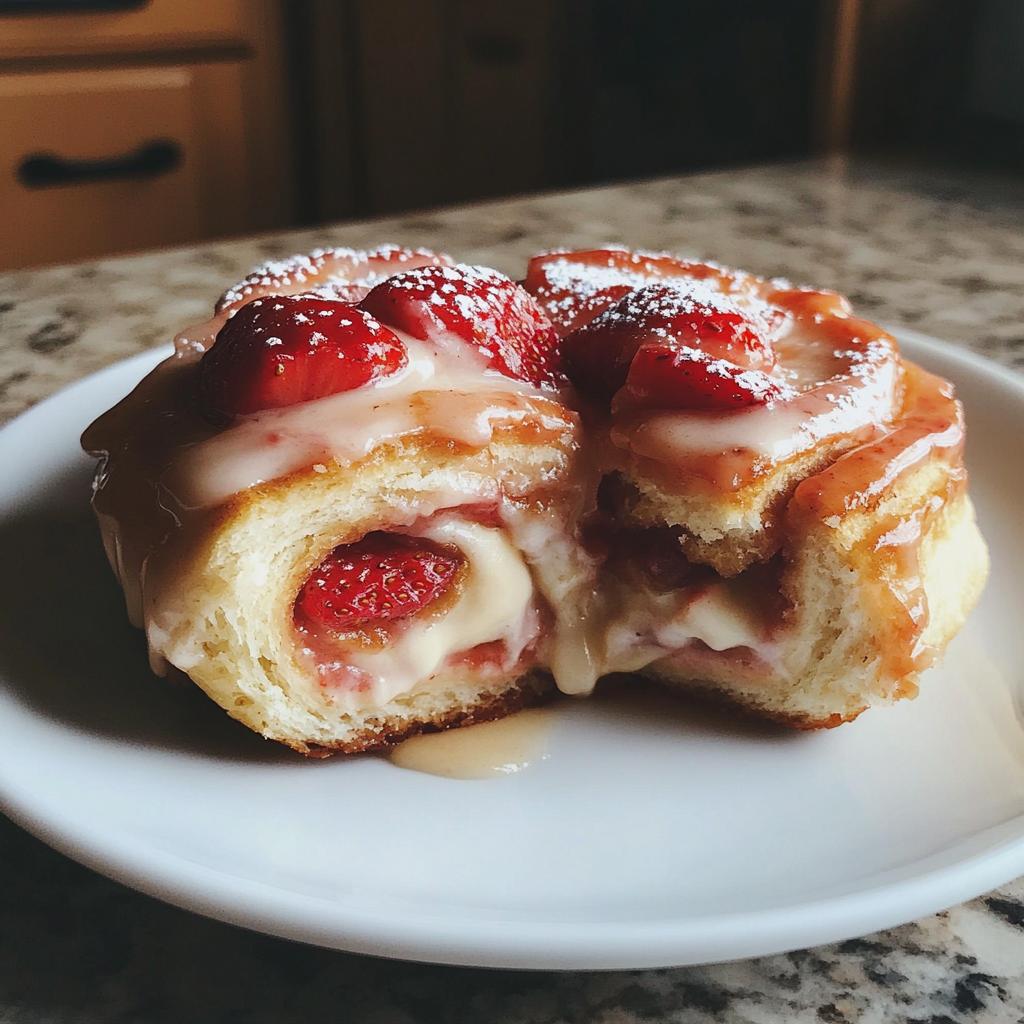 irresistible strawberry cheesecake cinnamon rolls recipe