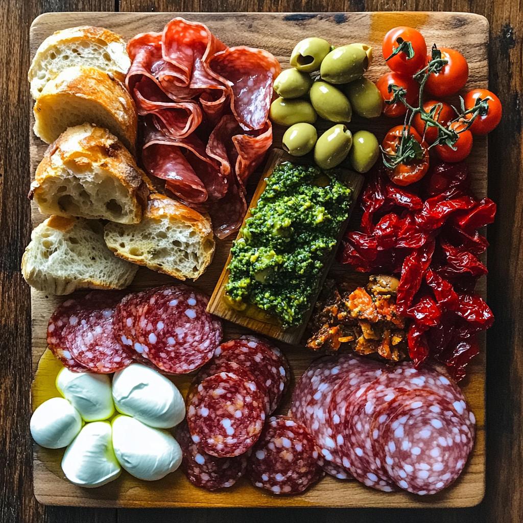 italiaanse borrelplank