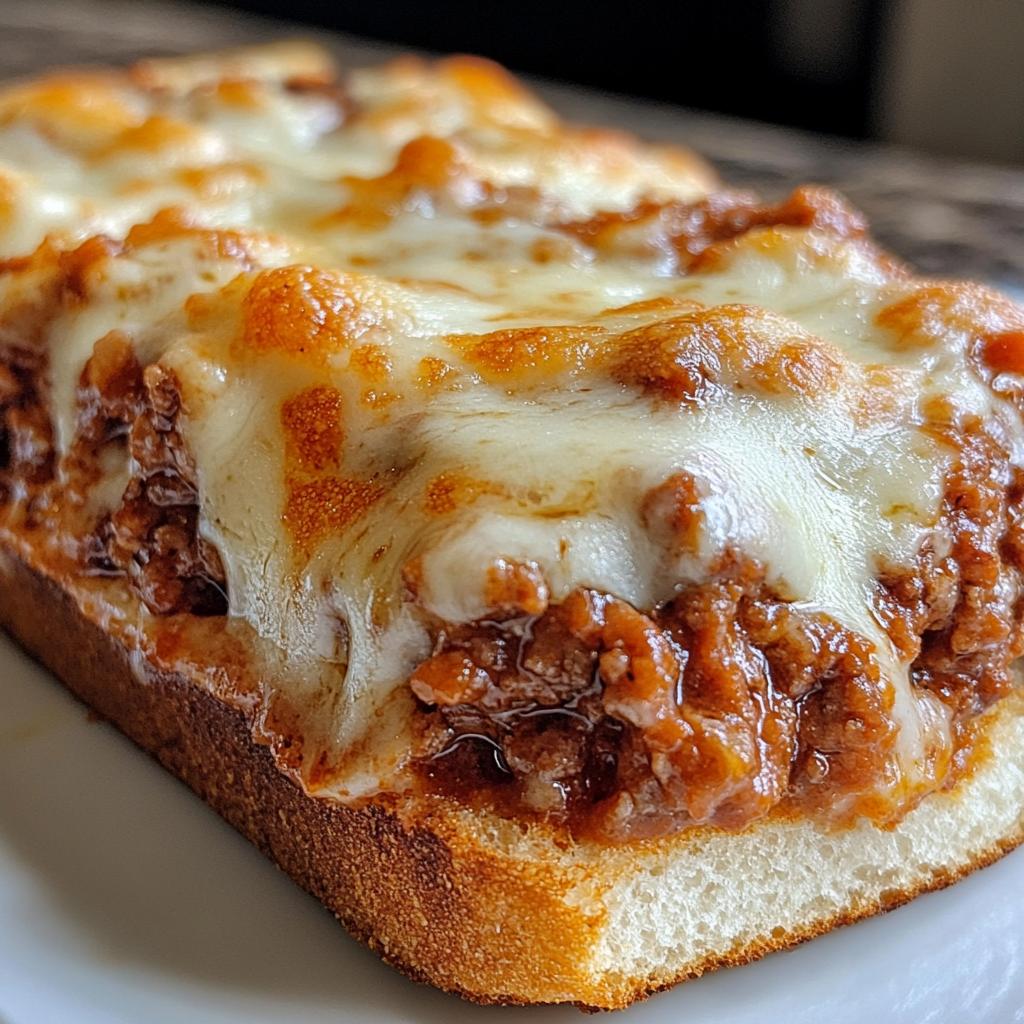 italian garlic bread sloppy joes