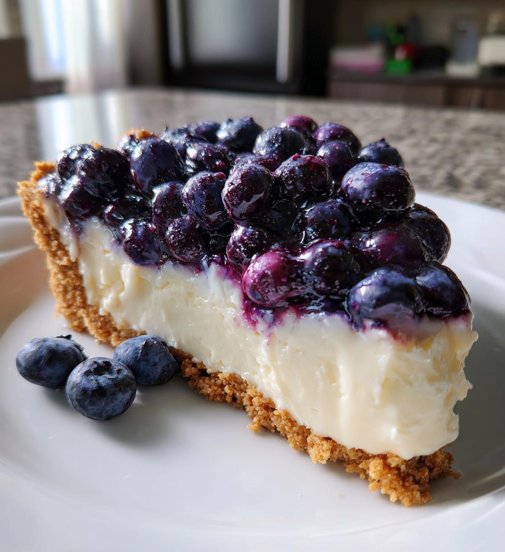 no bake blueberry pie