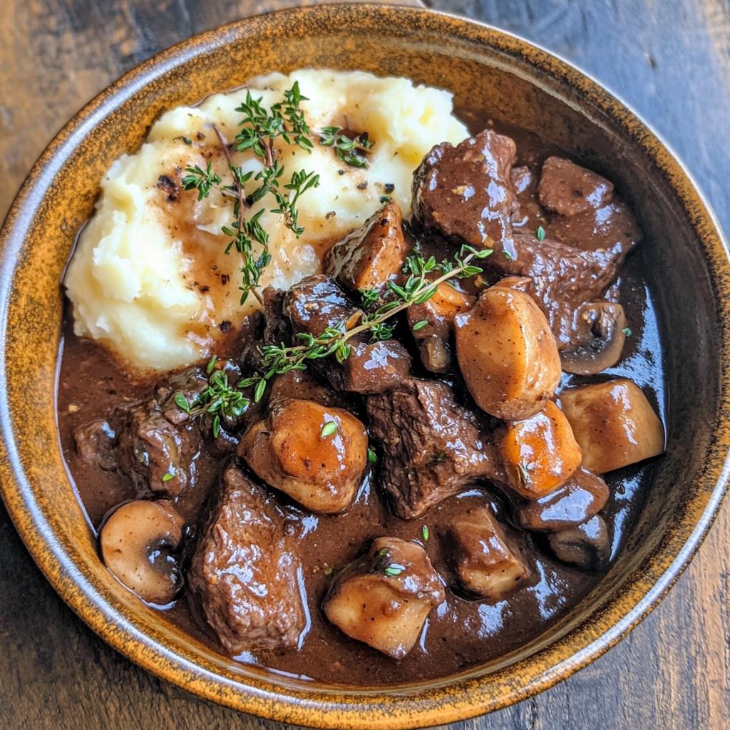 slow cooker beef bourguignon