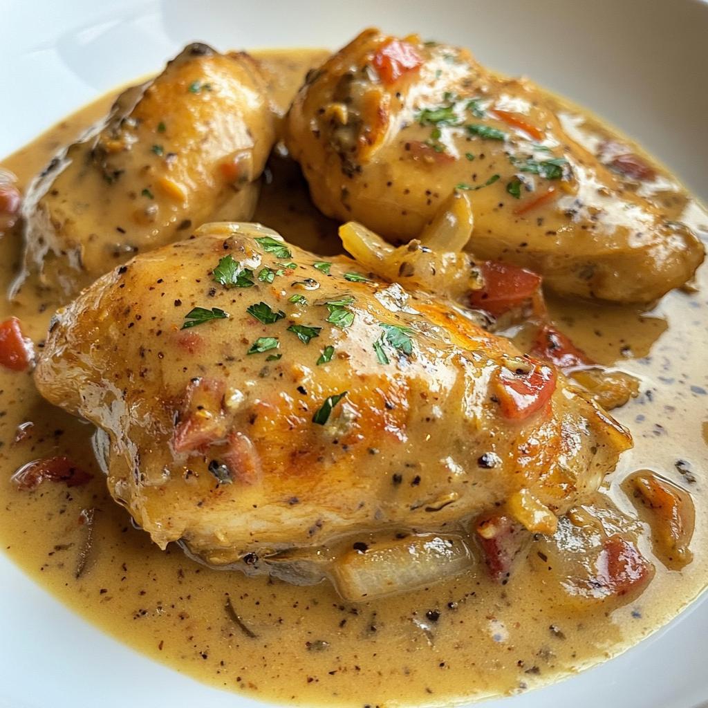 smothered chicken - detail 1