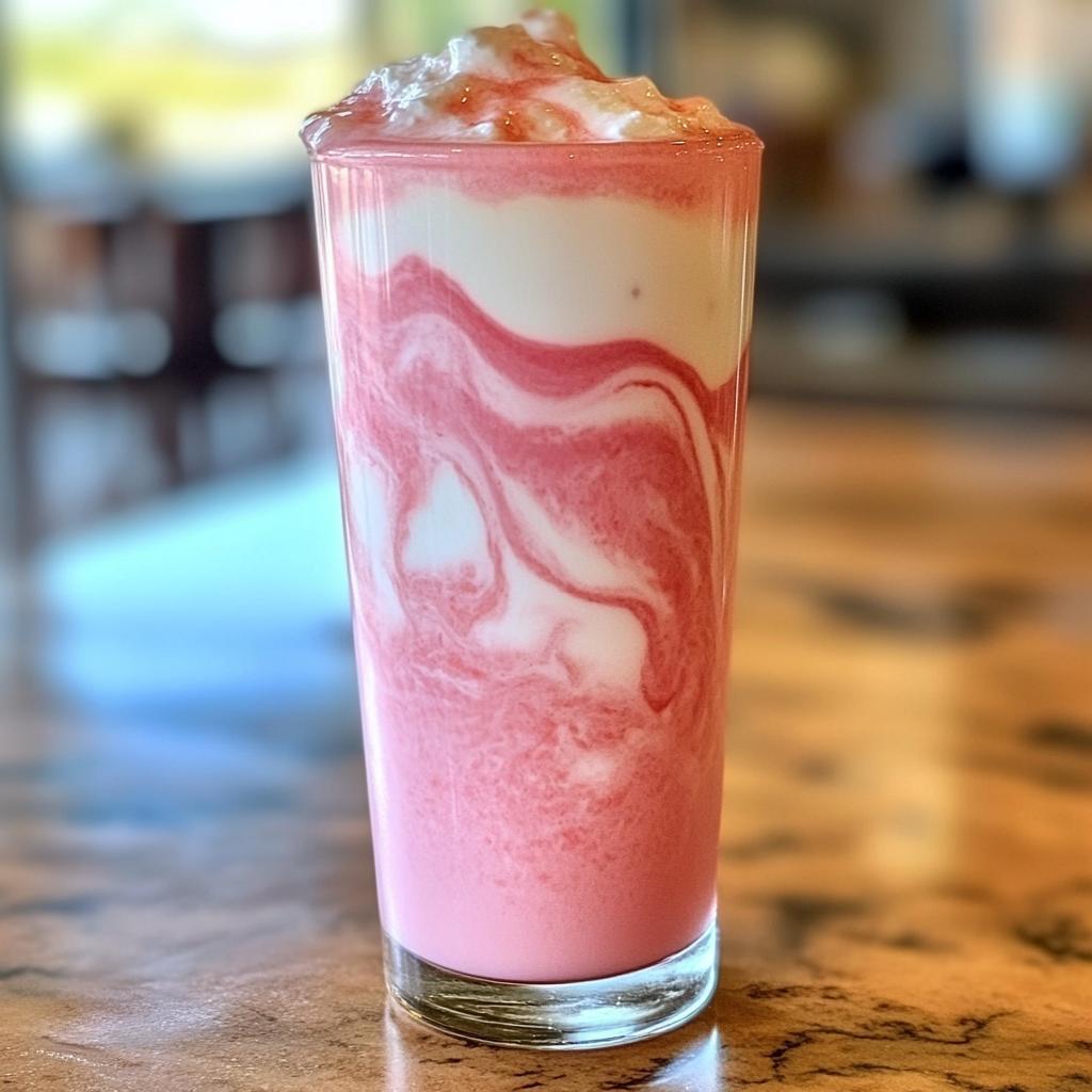 cafe style korean strawberry milk
